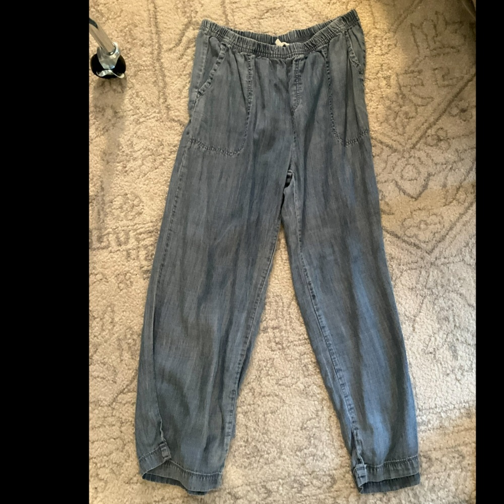 Splendid Blue chambray viscose Pants